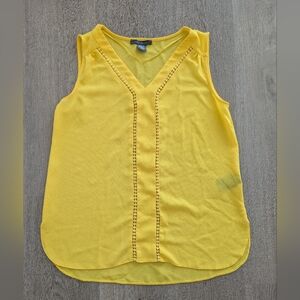 Yellow sheer top